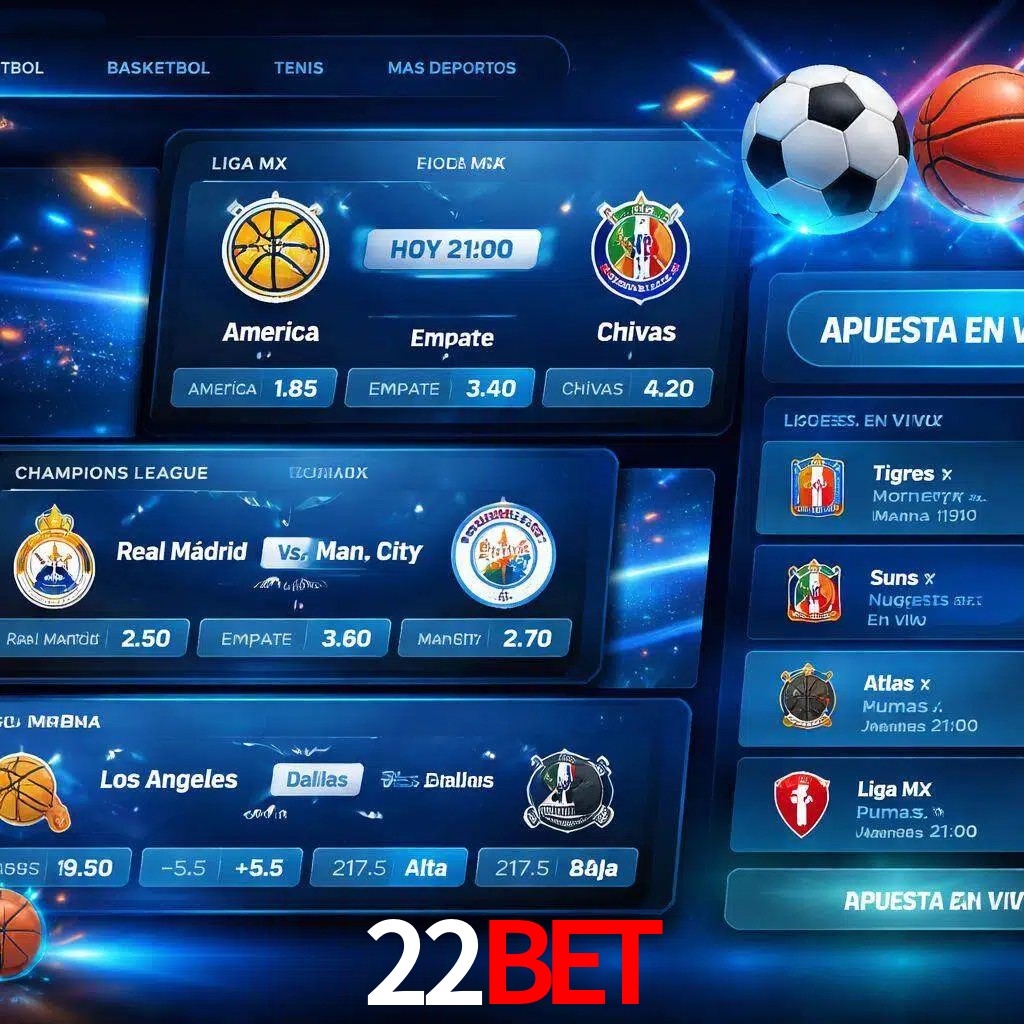 Mercados de apuestas deportivas 22bet para jugadores en México