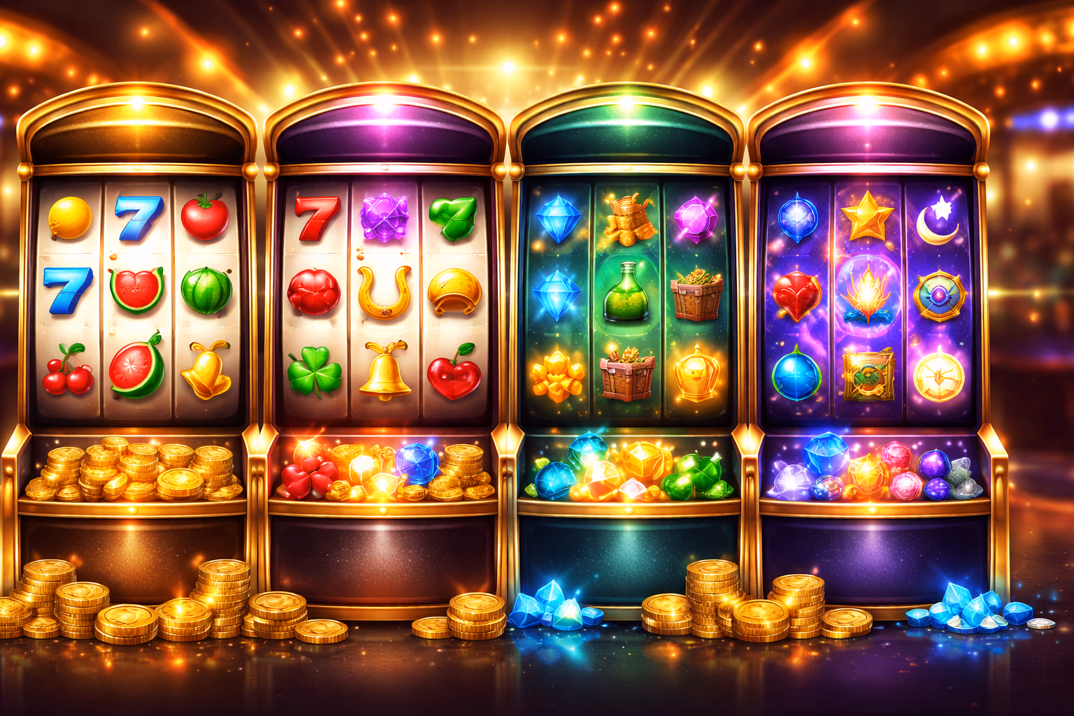 Tragamonedas destacadas y categorías de carretes 22bet
